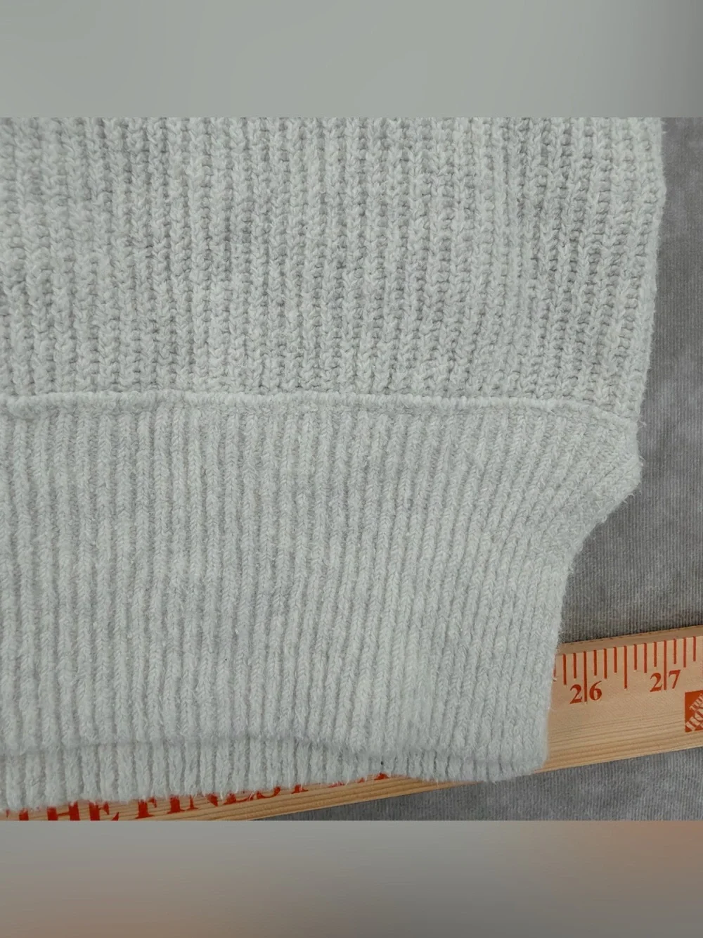 aerie Crewneck Sweater - Light Gray/white - Picture 8 of 14